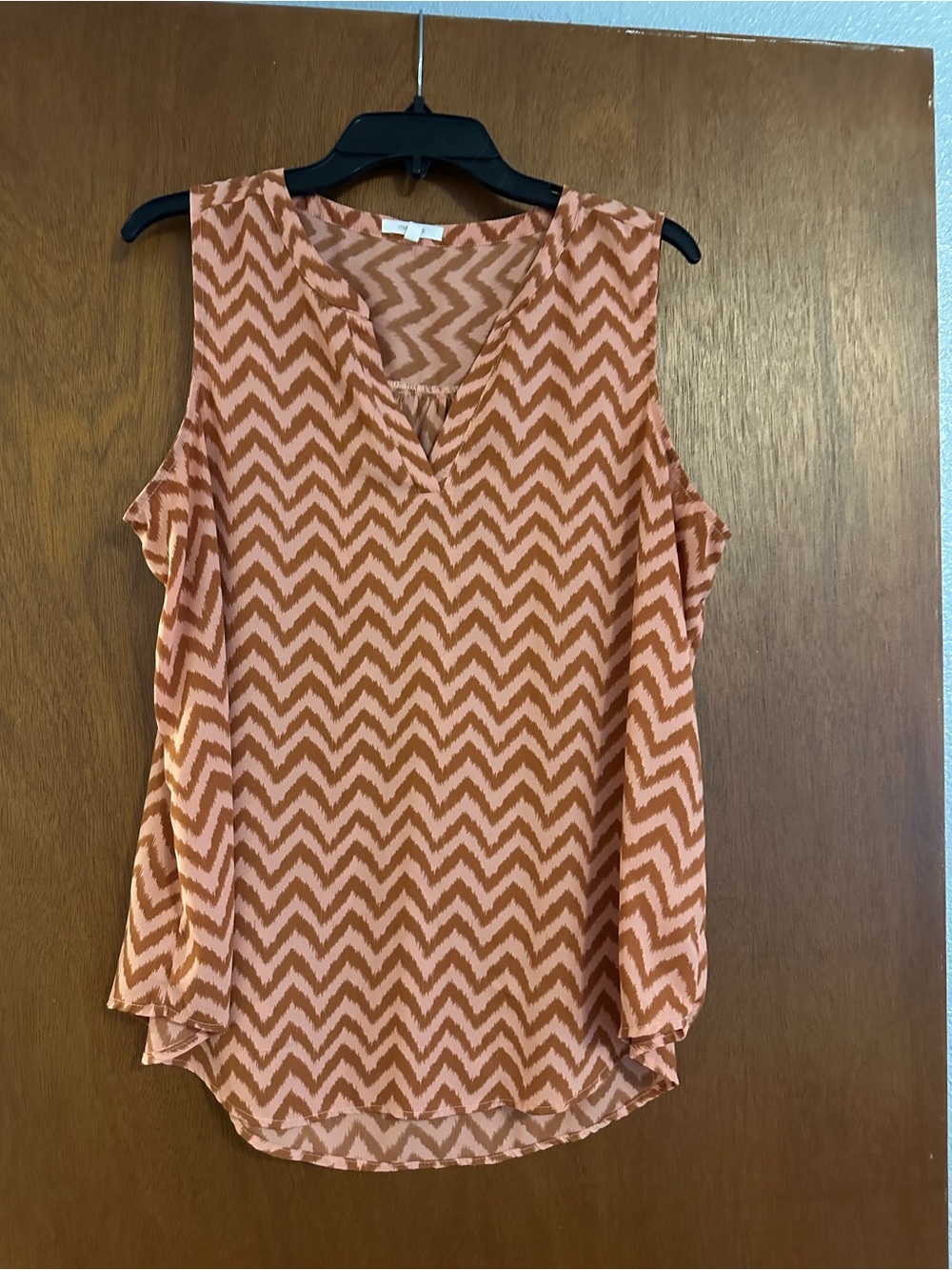 Women's Sleeveless Blouse - Rust Pink